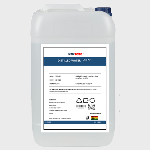 25Litres Distilled Water